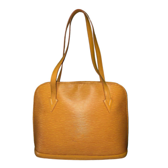 VINTAGE LOUIS VUITTON Lussac Epi Leather Shopper GM Yellow - Picture 2 of 16